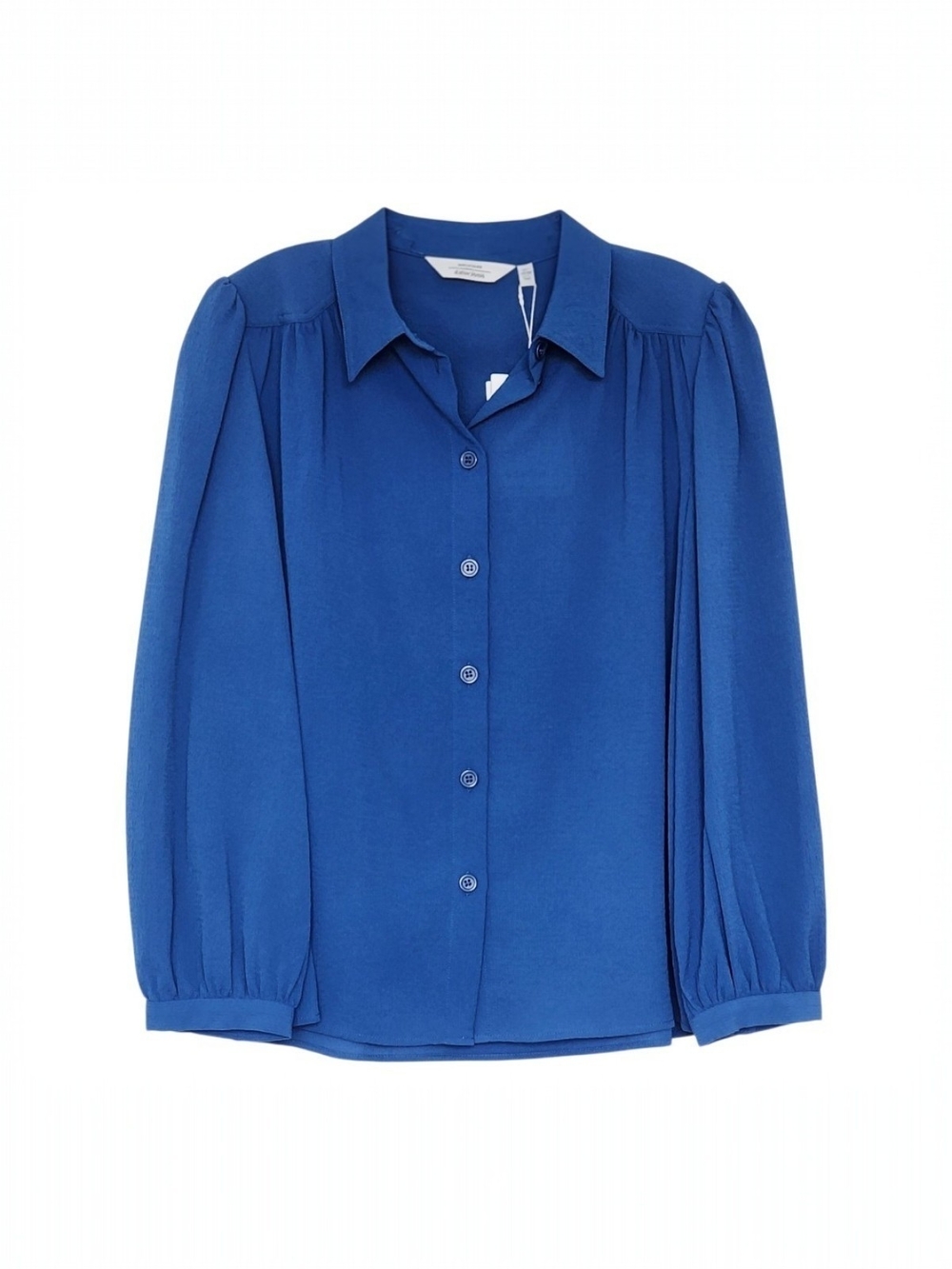 & Other Stories Cobalt Blue Button-Down Blouse Shirt Size 6